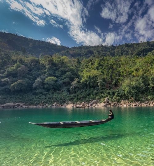 River Trekking in Meghalaya